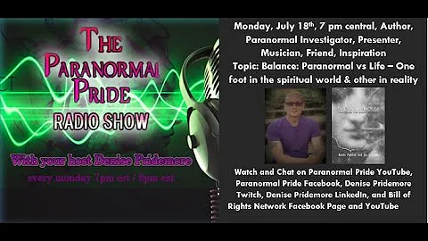 Joe Cetrone live on the Paranormal Pride