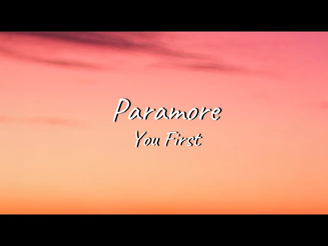 Paramore tribute song lyrics (first verse and chorus). Click on