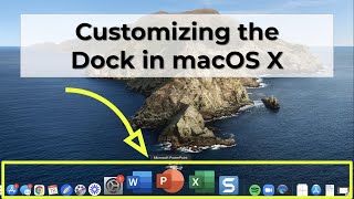 Customizing the Dock in macOS X