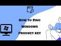 How to Find Windows 11/10/8/7/XP/Server Product Key with Windows Product Key Finder