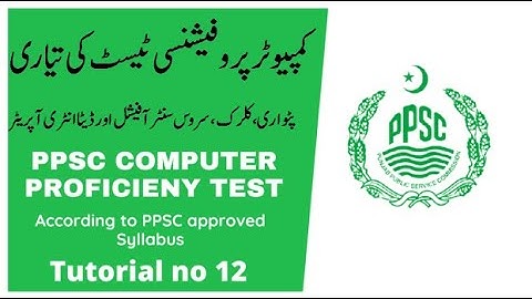 PPSC MS Word Computer Proficiency Test Preparation 2022 | DEO & SCO and Junior Clerk Preparation