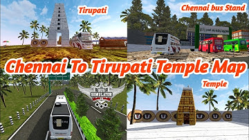 🎀💥Chennai to tirupathi mountain road map mod for bussid v3.7.1 Tamil💥🎀
