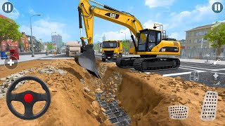 Mega Construction City Game 2025 | Bridge Building & Heavy Machinery Simulator | Real Construction screenshot 1