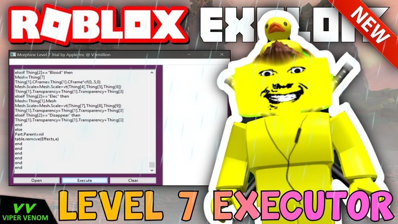 New Roblox Exploit Loki Patched Full Level 7 Script Executor With Loadstrings April 1st By Viper Venom - new roblox exploit loki patched full level 7 script executor with loadstrings april 1st by viper venom
