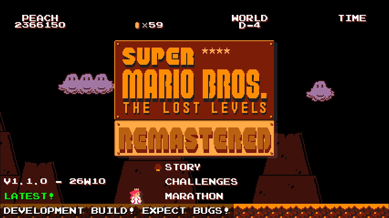 Super Mario Bros. Remastered - The Lost Levels Full Game Playthrough ...