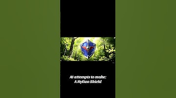 Hylian Shield made by a robot?! #zelda #nintendo #ai #gaming #shorts #videogames #games