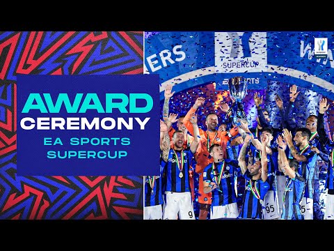 Inter celebrate their 7th Supercup! | Award Ceremony | EA Sports Supercup 2023