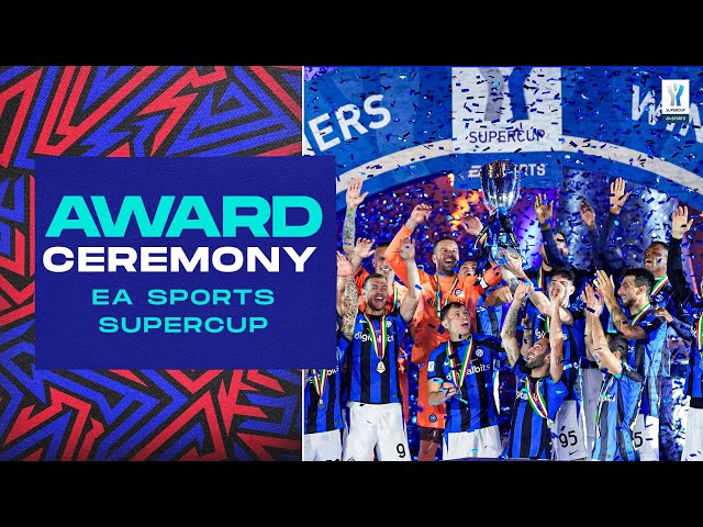 Inter celebrate their 7th Supercup! | Award Ceremony | EA Sports Supercup 2023