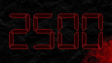 Countdown from 2500 to 0 in RED