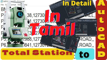 Detailed video on Importing Total Station survey data in AutoCAD.