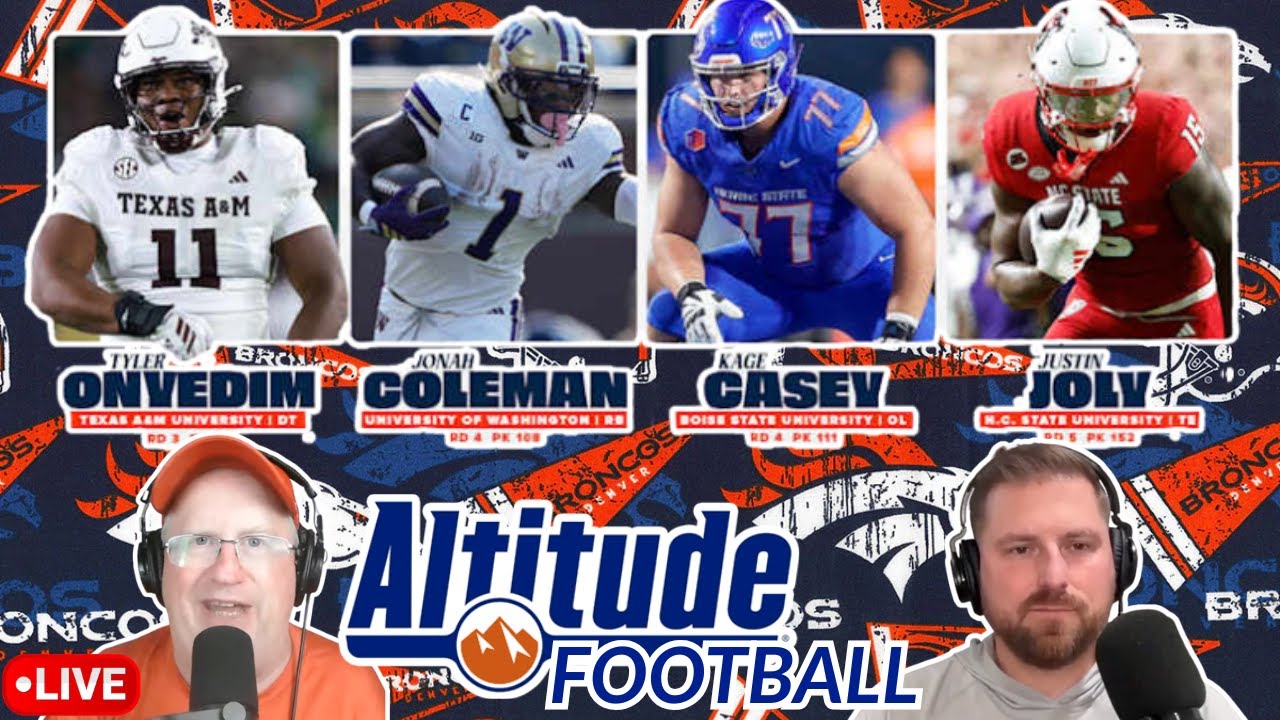 Altitude Football w/Sanford and DMac - Broncos Draft React - What went ...