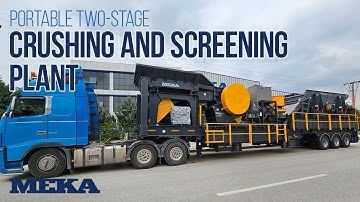 Portable Two-Stage Crushing Screening Plant