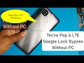 Tecno Pop 4 LTE FRP Bypass Without Computer | Tecno Pop 4 FRP/Google account Remove Without PC