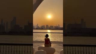 #dubai best Sunset view #dubaiharbour