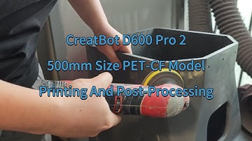 CreatBot D600 Pro 2 print with large-scale PET-CF model