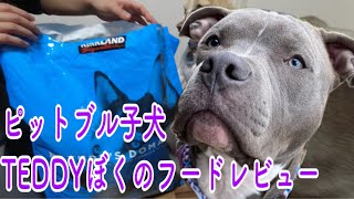 ~ピットブル子犬~ フードは何を食べてる？？【ドッグフードレビュー】~コストコで買ってみたドッグフードとおやつがヤバかった‼︎~