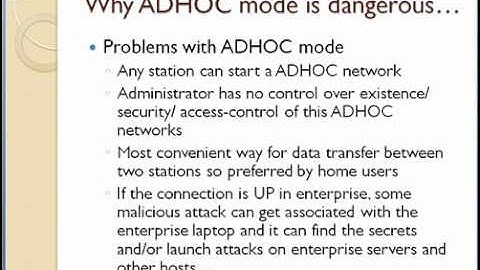 Attacks On Wifi (Adhoc Networks)
