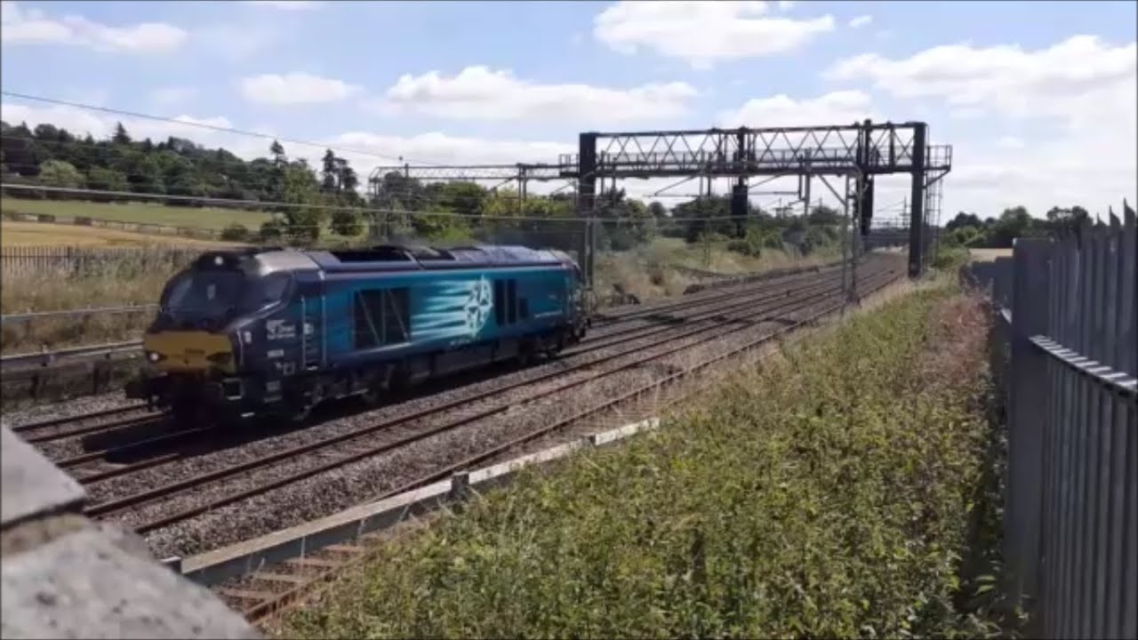 DRS 68008 slowly opens up through Dudswell running Light loco 09/07/22