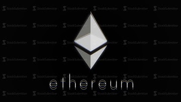 Crypto currency Ethereum of luminous particles. Background 3d. Etherium cryptocurrency in digital