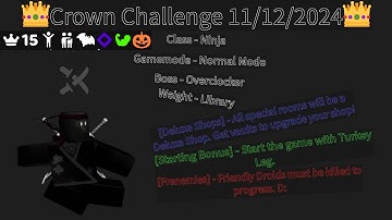 Crown Challenge 11/12/2024 - Randomly Generated Droids