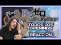 🔥REACCION a TODOS los openings de Re:Zero🔥