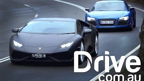 Lamborghini Huracan LP610-4 v Audi R8 LMX Comparison | Drive.com.au