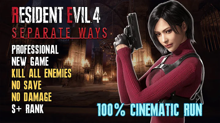 [Resident Evil 4 Remake] Separate Ways, 100%, Kill All Enemies, Professional, No Save, No Damage, S+