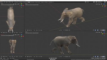Blender elephant material