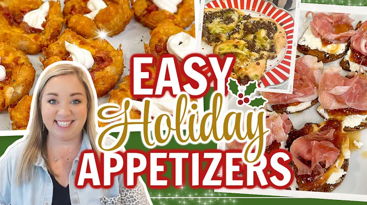 YOU HAVE TO MAKE THESE EASY HOLIDAY APPETIZERS! TH...