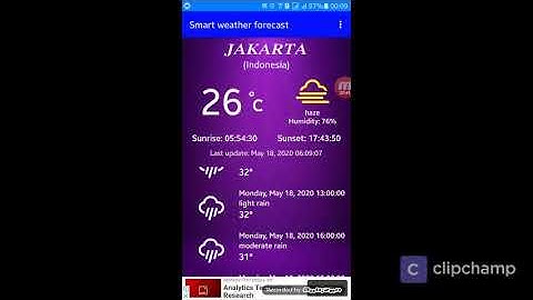 Smart Weather forecast - Android application