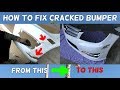 HOW TO FIX CRACKED BUMPER. DEMONSTRATED ON MERCEDES