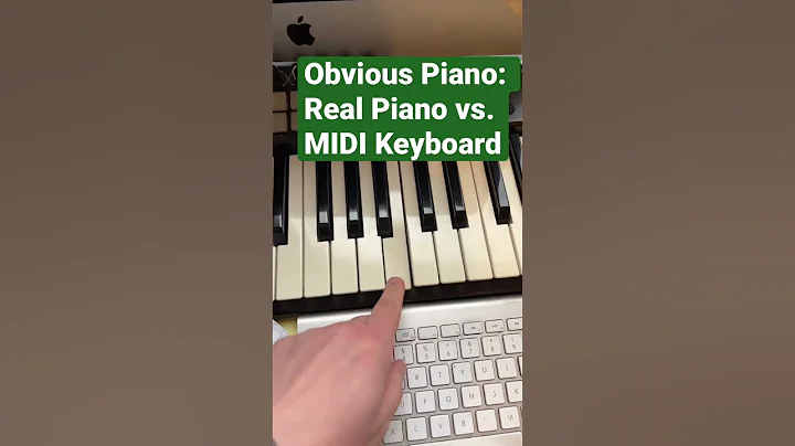 Obvious Piano Real Piano vs. MIDI Keyboard #piano #learnpiano #pianolearn #pianolearning