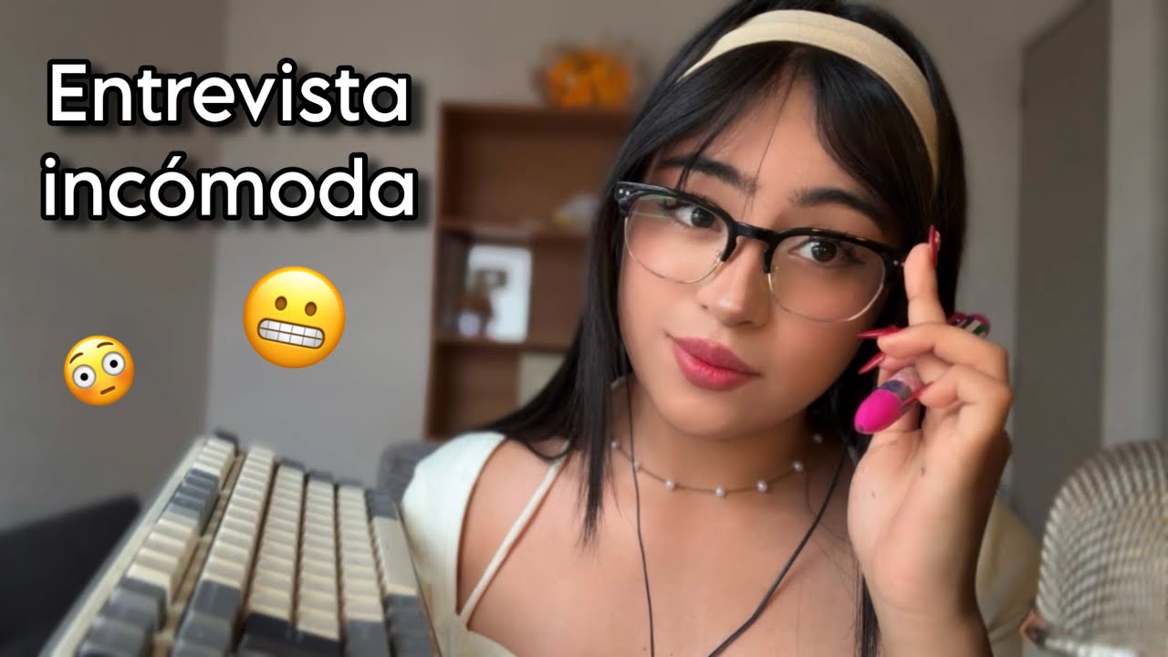 ASMR entrevista de trabajo incómoda 💼📝 preguntas extrañas 🤐