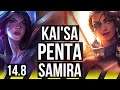 Kaisa  braum vs samira  nautilus adc  penta 1449 dominating  tr diamond  148