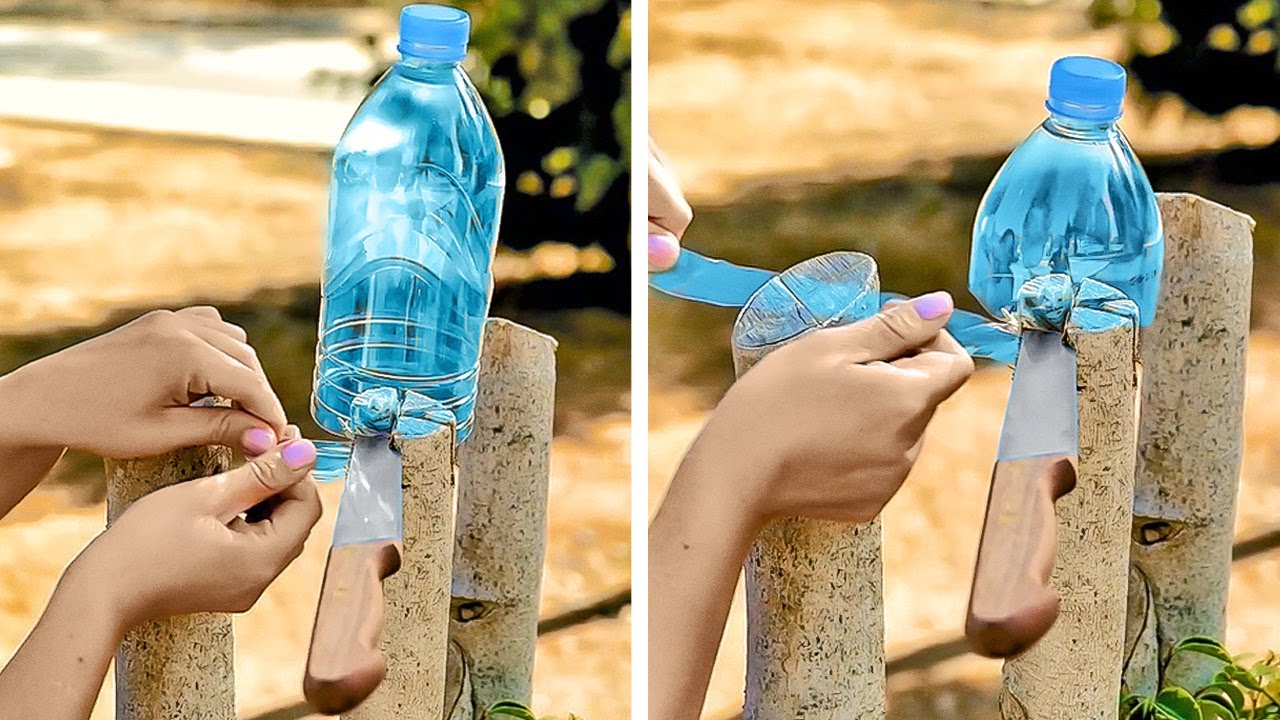 Recycle Cans And Plastic Bottles Into Something Useful
