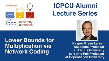 Kasper Green Larsen: Lower Bounds for Multiplication and Integer Sorting via Network Coding