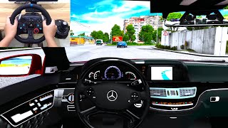 Euro Truck Simulator 2 | Mercedes-Benz W221 2012 S65 AMG (V12) [Steering Wheel Gameplay]