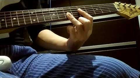 Cross bass 6 string and zoom MS-70cdr(echo delay) #201004