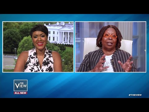 Tiffany Cross and Whoopi Goldberg on The View