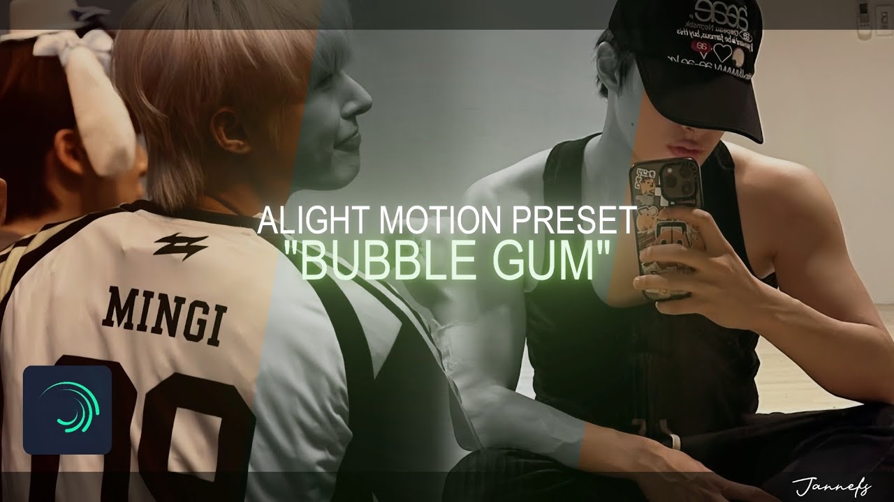 "BUBBLE GUM" Tiktok Trend Edit Base || Alight Motion(+preset)