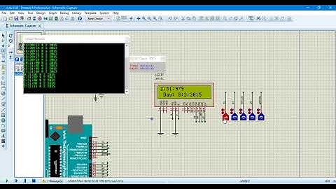 Mô phỏng sử dụng arduino uno DS1307 hiển thị trên LCD và tăng giảm thời gian