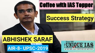 Upsc I Ias Topper Success Strategy Air-08 Abhishek Saraf I Ias परकष म नशचत सफलत क सतर I