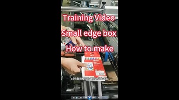 Training Video-Small edge box how to make XS1100 folder gluer machine #foldergluer #boxpackaging