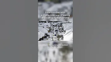 Soba Noodles With A Mysterious Way Of Eating Shorts 