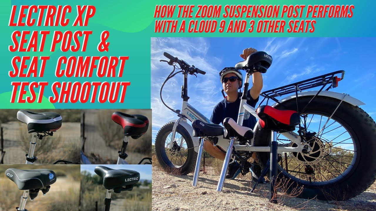 Test and review of the Cloud 9 seat for Men best Amazon Buy for my Lectric XP built in AC YouTube