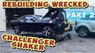 Rebuilding a Wrecked 2015 Dodge Challenger Shaker R\/T from Copart (Part 2)