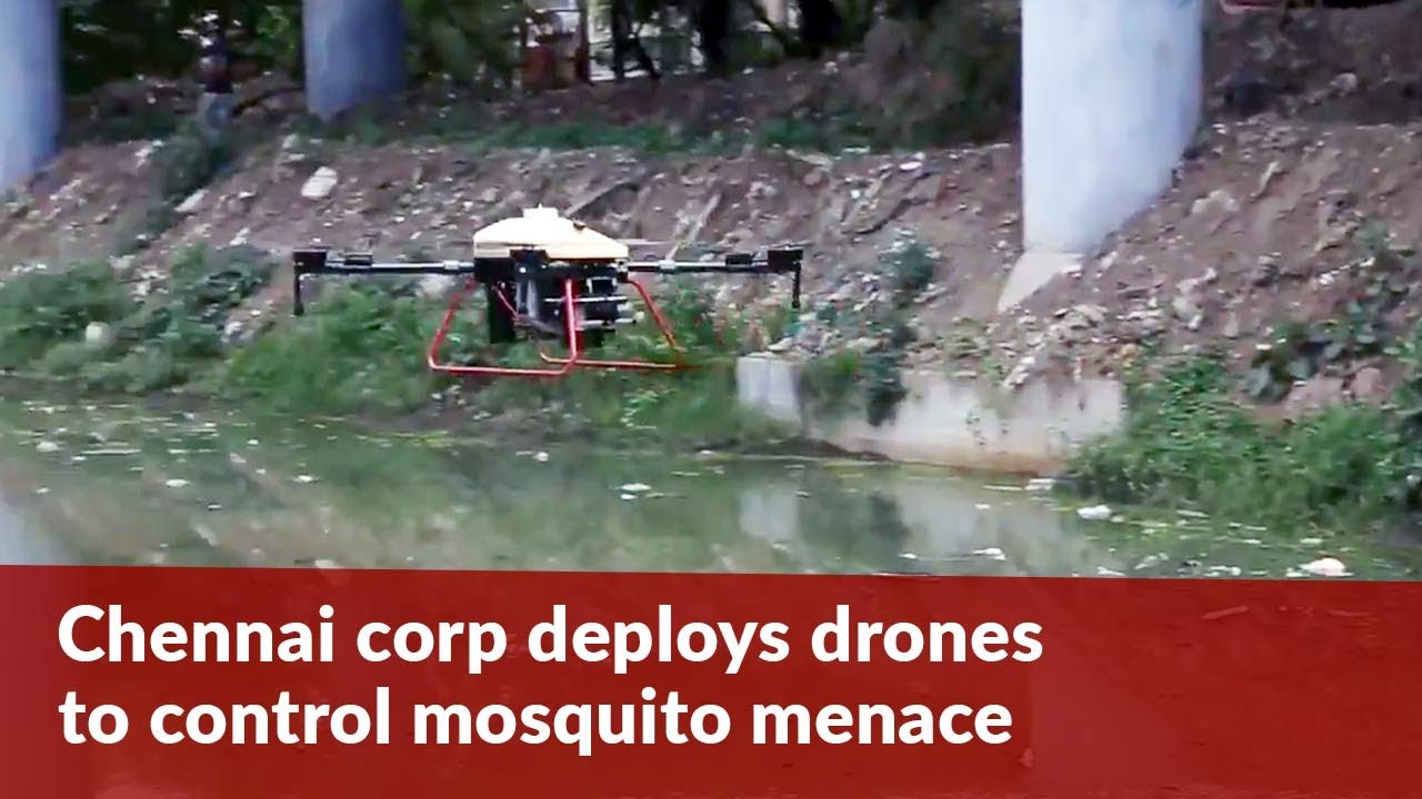 Chennai Corporation uses drones to spray larvicide to control mosquito