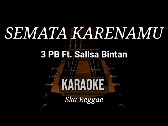 Semata Karenamu - 3 Pemuda Berbahaya Feat Sallsa Bintan | Karaoke | Ska Reggae class=