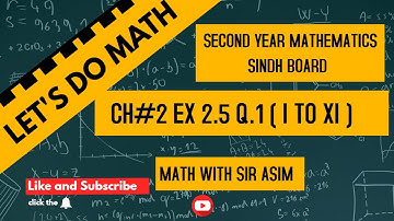 Second Year Mathematics Chapter#2( The Straight  line) EX 2.5, Q.1( i to xi ) lecture 147.