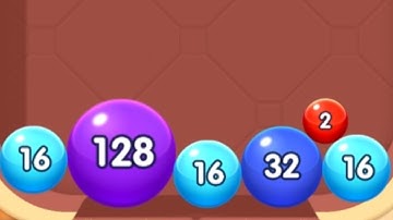 2048 - Number Ball Merge Game Android Gameplay